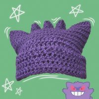 Gengar Beanie: Enjoy making this #Crochet interactive pattern by Jakrabit Art (@jakrabit) only on @ribblrit with unique tools - Free App available! Get this pattern now and start crafting!