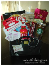 Bachelor or bachelorett gift  small Hangover Relief Gift Basket perfect for late night/early mornings on the Las Vegas strip