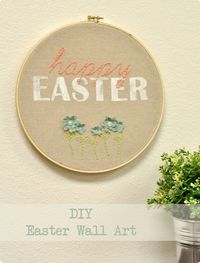 DIY embroidery hoop decor