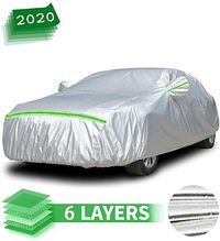 VONLUXE Car Cover Waterproof Breathable Heavy Duty Rain Snow Dust Sun UV All Weather Waterproof Protection Full Covers with Door Zipper Cotton Lining Fit Sedan Up To 193''(193" * 75" * 60"): Amazon.co.uk: Car & Motorbike. https://amzn.to/2wqEazV