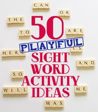 Learning Sight Words is an important part of reading fluency resulting in better comprehension. Providing opportunity for children to revisit sight words is important for automatic recall. The 50 sight word activities in this list are fun and include something for everyone – the list includes ideas for all types of learners.