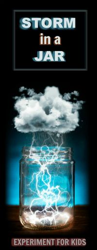 KID SCIENCE: Make a storm in a jar. I can't wait to try this!