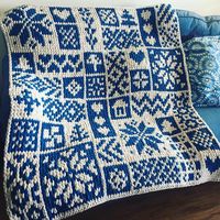 PATTERN: Scandinavian Tile Blanket – ILoveMyBlanket