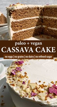 Cassava Flour Cake (Paleo, Vegan) - Bake It Paleo