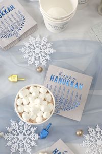 Illuminate your Hanukkah celebration with a personal touch! 🕎✨ Elevate the festivities and create lasting memories with custom party accessories like matches, cups, and napkins. By adding your unique flair, you're not just celebrating the Festival of Lights, you're celebrating your own one-of-a-kind tradition. Make this Hanukkah unforgettable with personalized essentials that brighten both your home and your heart.