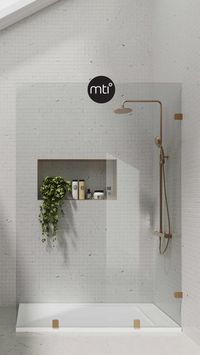 Shower Floors Reimagined with MTI's Mineral Composite Shower Bases part of the Cosmopolitan Collection.