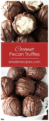 Coconut Pecan Truffles — Let's Dish Recipes