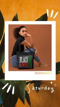 Black Lives Matter Tote by Carib Ibis