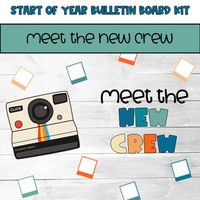 Looking for a fun and creative way to decorate your classroom for the start of the year? Look no further than the "Meet the New Crew" bulletin board! This product is designed to bring some joy and cheer to your classroom as you celebrate all the wonderful memories you're going to make throughout the year.Featuring colorful letters in both color and black and white, this bulletin board is easy to assemble and will add the perfect finishing touch to your classroom. Plus, with three different sizes