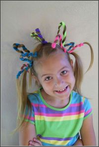 Idea for Crazy hair day at school