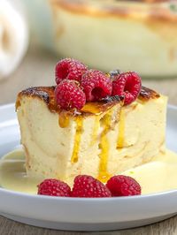 Indulge yourself with the BEST custard bread pudding you’ll ever have! This rich and decadent custard bread pudding will make you think you’ve died and gone to heaven. #breadpudding #custardbreadpudding #indulgentdesserts #dessertrecipes #bakeddesserts #comfortfood | drivemehungry.com