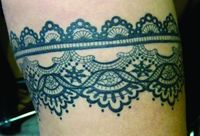 garter tattoo - I still play with this idea in my mind