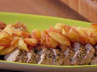 Uptown Pork Chops and Apple Sauce: Roast Pork Tenderloins with Escalloped Apples Recipe : Food Network - FoodNetwork.com