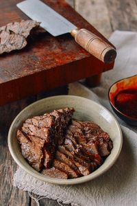 Chinese Spiced Braised Beef Shank is a simple accompaniment to vegetables and rice, in noodle soups.Cooked in a rich braising liquid, braised beef shank is sooo flavorful!