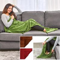 Plush Throw with Foot Pocket | The Lakeside Collection