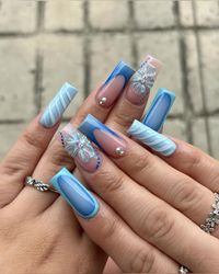 #nailsaddict #blue #nailsofinstagram #nails