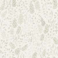 Subtle leaves saunter across a crisp background in this wallpaper roll. Faded details and silhouette accents lend to its block print style. Color: Beige | One Allium Way® Coffey Leaf 33' L x 20.5" W Wallpaper Roll Non-Woven in White, Size 20.5 W in | Wayfair | Home Decor