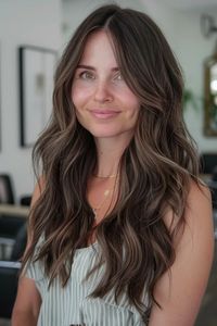 43 Dark Brown Hair With Lowlights Hairstyles That Scream 'Rich Girl Hair'