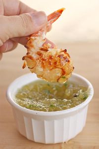 Baked Coconut Shrimp with Pineapple Dipping Sauce