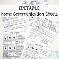 Home and school communication is so important! These sheets allow students to participate in sharing their day with their parents using visual supports, checklists, and/or sentences. Multiple levels are included for a variety of students. Print and go OR customize for your students! New 2018 version: ALL text is editable (in PowerPoint). Also includes updated b&w images. Original version (still included in the download): Only the checklists are editable (in PowerPoint) so that you can customize