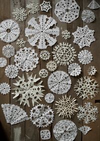 Paper snowflakes