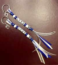 School sports team spirit keychains for team fundraiser