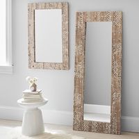 Carved Wood Decorative Mirror | Pottery Barn Teen