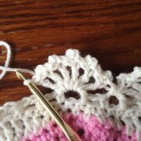 Treble Scallop Edging: Free Pattern | cypress|textiles