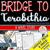 This novel study for Bridge to Terabithia, by Katherine Paterson, contains 108 pages of resources, including comprehension and vocabulary by chapter, reading response activities, assessments, and more. Focus standards include figurative language, theme, character analysis, plot, and setting.