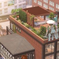 A custom built Penthouse in San Myshuno by KevTheBuilder.