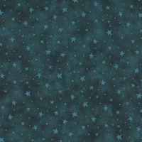 Welcome to the whimsical world of Starry Basics, an enchanting fabric collection designed by Leanne Anderson for Henry Glass Fabrics, available at Shabby Fabrics. With a mottled dark teal background, this fun basic features small ditsy stars and tonal speckles scattered across it. Width: 43/44