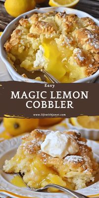 Magic Lemon Cobbler The magic happens when you layer a tangy-sweet lemon pie filling over a rich buttermilk cobbler batter in your baking dish.