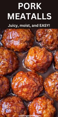 These ground pork meatballs are perfect any night of the week. The meatballs are juicy, and bursting with the Asian seasoning.