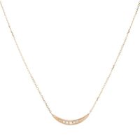 Sirciam Pave Diamond Moon Pendant Necklace | Quadrum Gallery