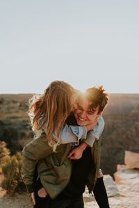 Grand Canyon Couples Engagements - @carrierogersphotography - Arizona Wedding Photographer - Adventure Session #adventure #couples #photography #couplesphotography #adventurouscouples #engagementphotos #thatsdarling #dirtybootsandmessyhair