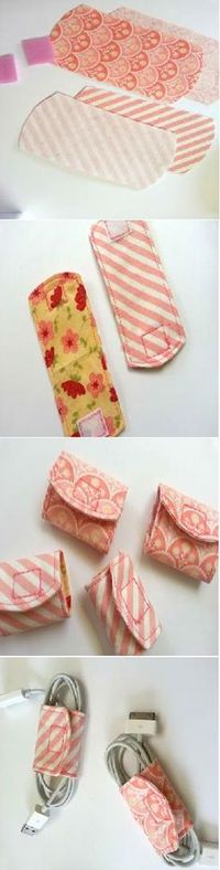 Tutorial: DIY Cord Keeper From Fabric Scraps | diy craft TUTORIALS