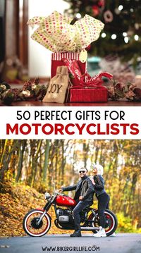 50 Perfect Gifts for Motorcyclists | Looking for gifts for motorbikers? Here are 50 great present ideas for motorcycle lovers that they ACTUALLY want.