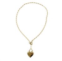 Give your heart to your special someone! 18 inches long at the toggle clasp with an additional two inch drop and a half inch pendant. Comes in all sterling silver or on a gold filled chain with a brass pendant.