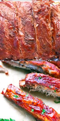 Learn how to make the perfect St. Louis Style Ribs. Oven Baked St Louis Style Ribs Recipe – made in the oven, covered in bbq sauce, these ribs are so tender, sticky and delicious! Grilling option available in the recipe notes.