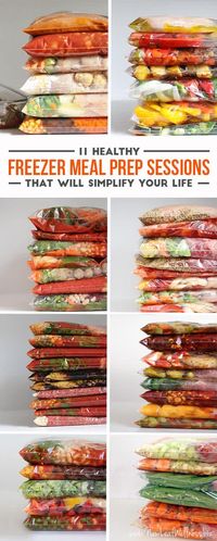 11 Healthy Freezer Meal Prep Sessions That Will Simplify Your Life