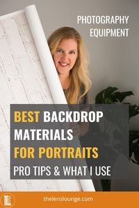 Best photography backdrop material for portrait photography, from a pro portrait photographer. I've tried them all and here's the different types of backdrops for portraits I recommend and why. Plus how to use, store and care for your photography backgrounds. You need different background types for different photoshoots, so here's help for choosing backdrops for family photography and other portrait photoshoots. Background for studio photography backdrops