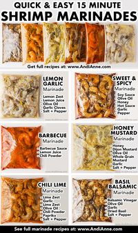 Unleash your inner grill master and tantalize your taste buds with these 15 minute shrimp marinade recipes. Perfect for grilling skewers, whipping up tacos, or simply sautéing for a quick and healthy meal. Your shrimp will never taste the same again!