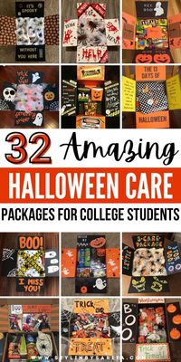 Get creative this Halloween and recreate these 32 insanely cute and creepy Halloween care package ideas for your favorite college student!