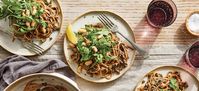 Linguine with Mushroom Pesto