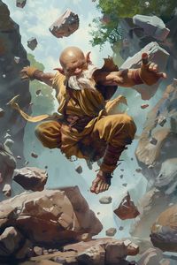 Equipped with lightning-fast reflexes and an uncanny ability to dodge attacks, the Halfling Monk is like a gust of wind dancing through a field of danger. Their dexterity is unmatched, evoking envy from the most graceful of elves and awe from the mightiest of warriors.