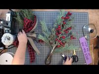 How to make a Christmas swag wreath - YouTube