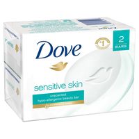 Dove Sensitive Skin Beauty Bar 4 oz, 2 Bar