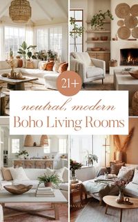 On the hunt for living room inspiration and love the cozy feel of a modern boho living room? Whether your living room style is more simple, you love a bit more color, or are aiming for a totally earthy living room these pretty, minimalist living room spaces are FULL of crazy good boho living room ideas you can totally copy. (SAVE to your boho interior inspo board for later!)