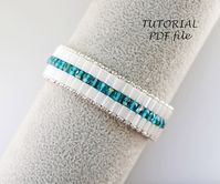 Tila Bracelet Tutorial Beading Pattern Bracelet Miuyki Tila - Etsy