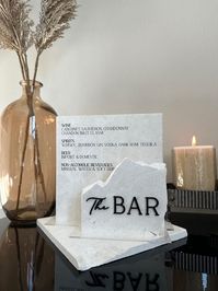 Marble Stone Bar Sign Wedding Unique Signage Menu Sign Drink Sign Bar Sign Signature Drinks Duo Sign - Etsy